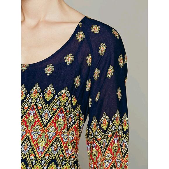 NWOT Free People Midnight Combo Multicolor Enid Dress Size XS Retails $128 - Picture 4 of 8